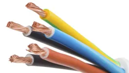 Close up of snipped wires